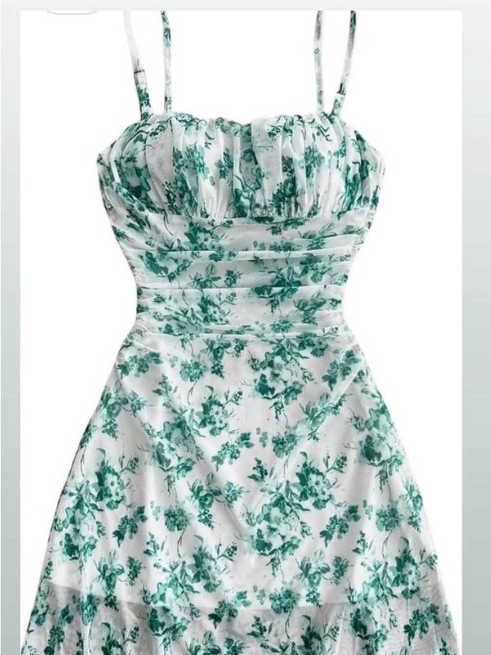 Green Floral dress